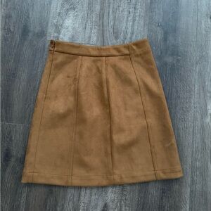 Ann Taylor Camel Mini Skirt
